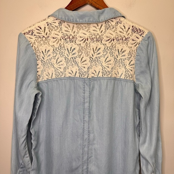 Anthropologie Holding Horses Novela Chambray Dress Size XS - Picture 7 of 12